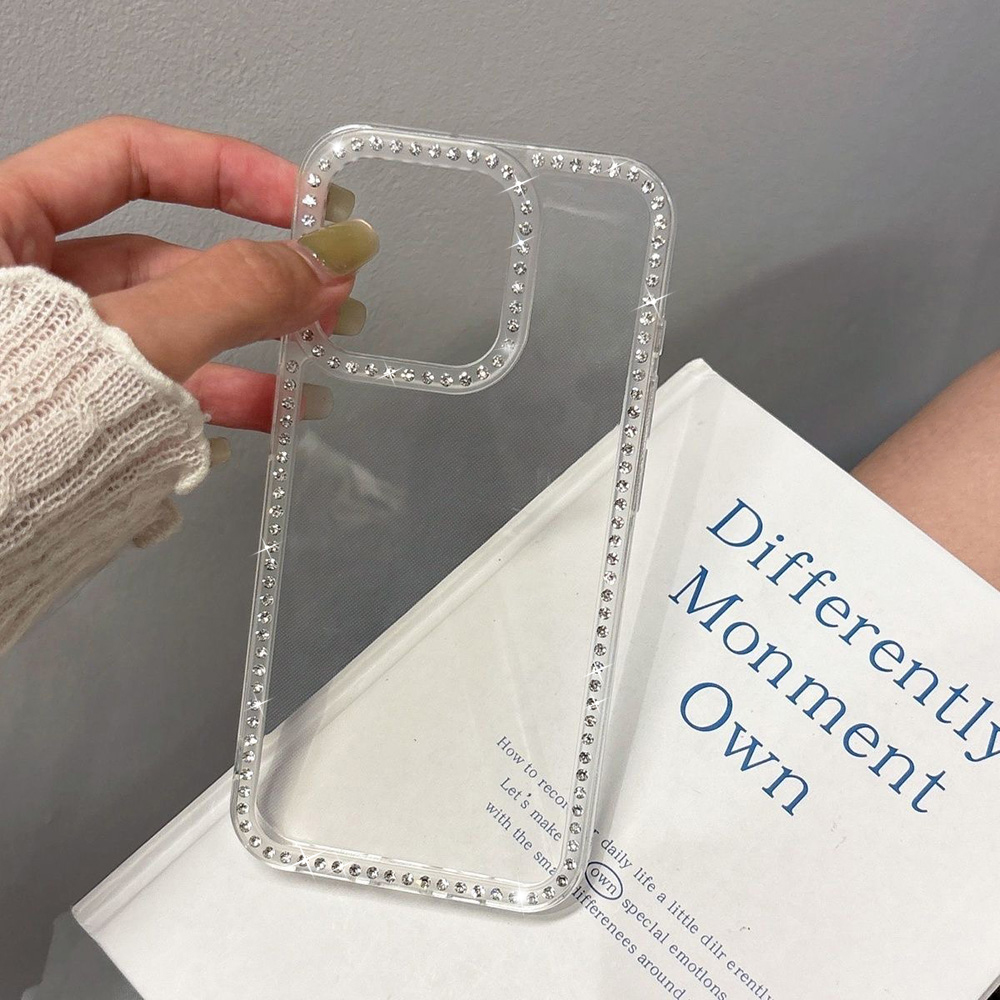 Phone Accessories Kiosk - Luxury Transparent Diamond Jewelled Phone Case