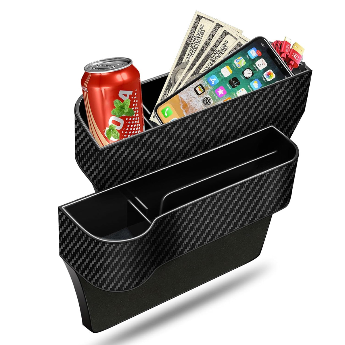 Phone Accessories Store - Car Seat Gap Storage Box, Multi-functional