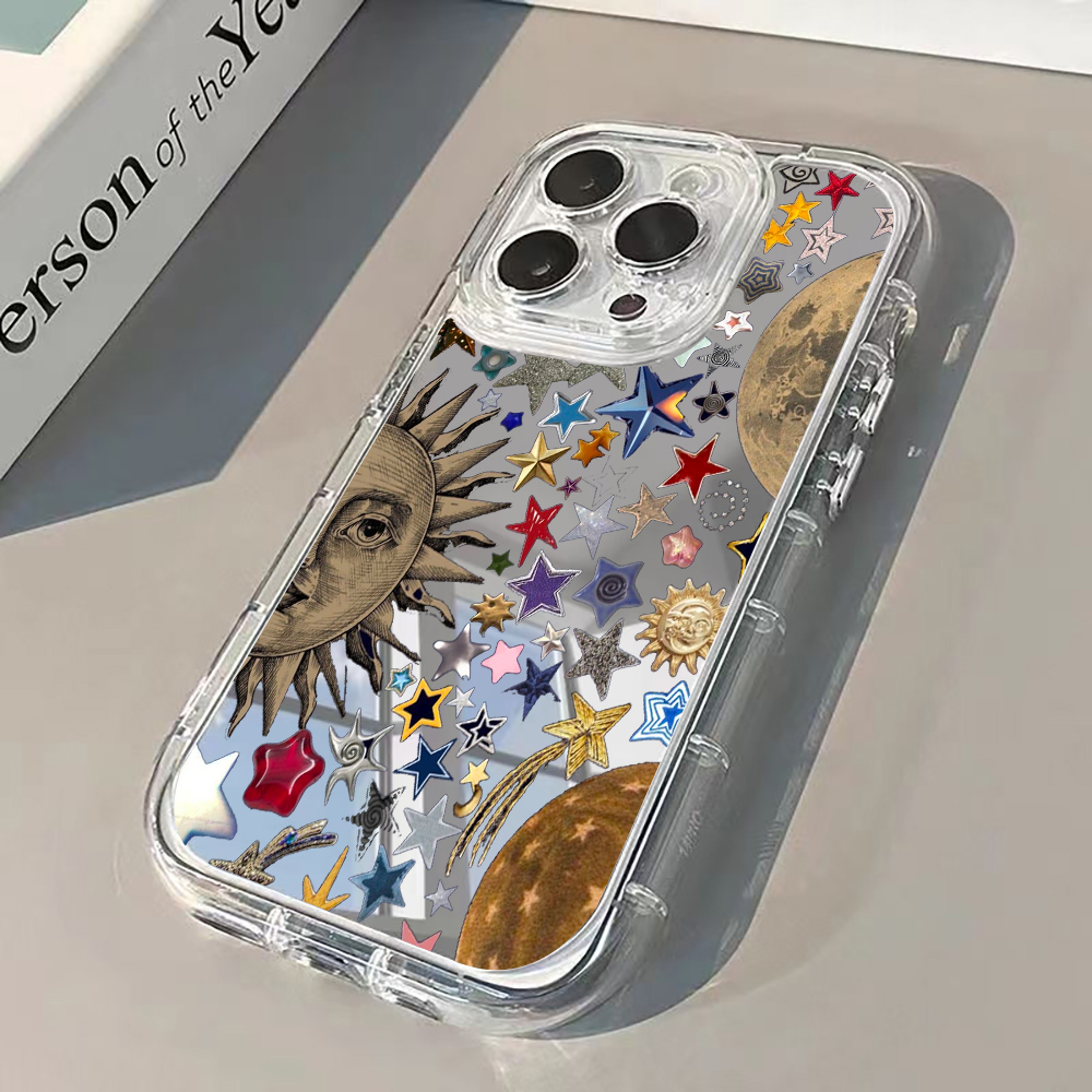 Phone Accessories Kiosk - Celestial Gold Glitter Mirror Phone Case