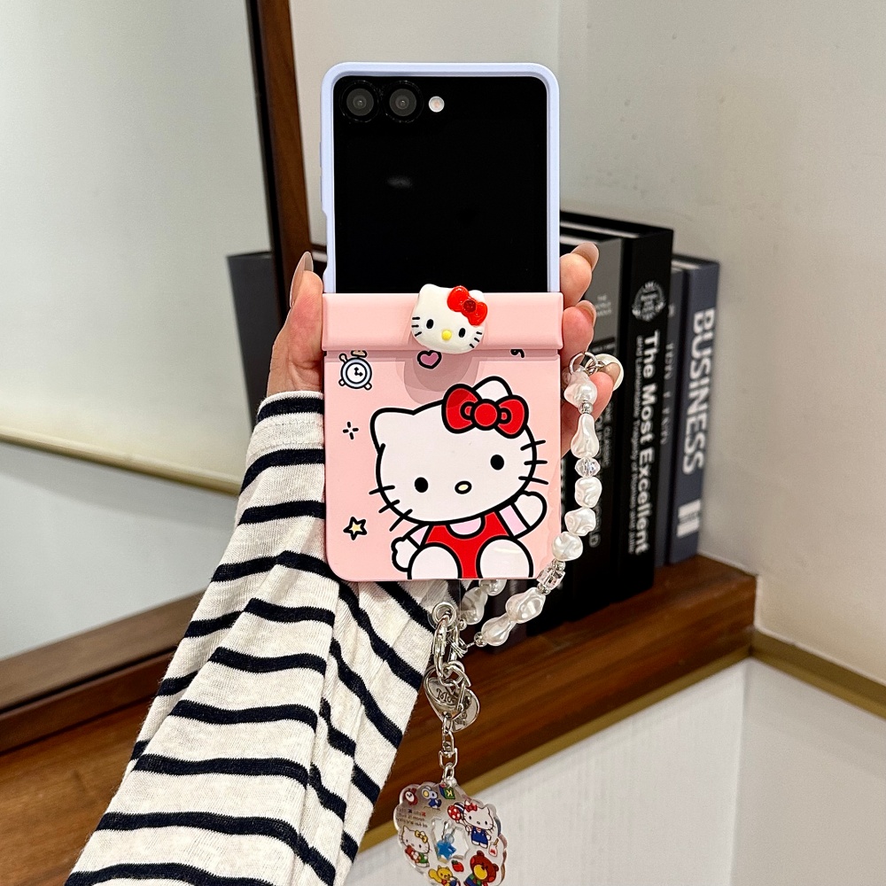 Quirky Phone Accessories - Korea Cute Rotate 3D HelloKitty Cartoon