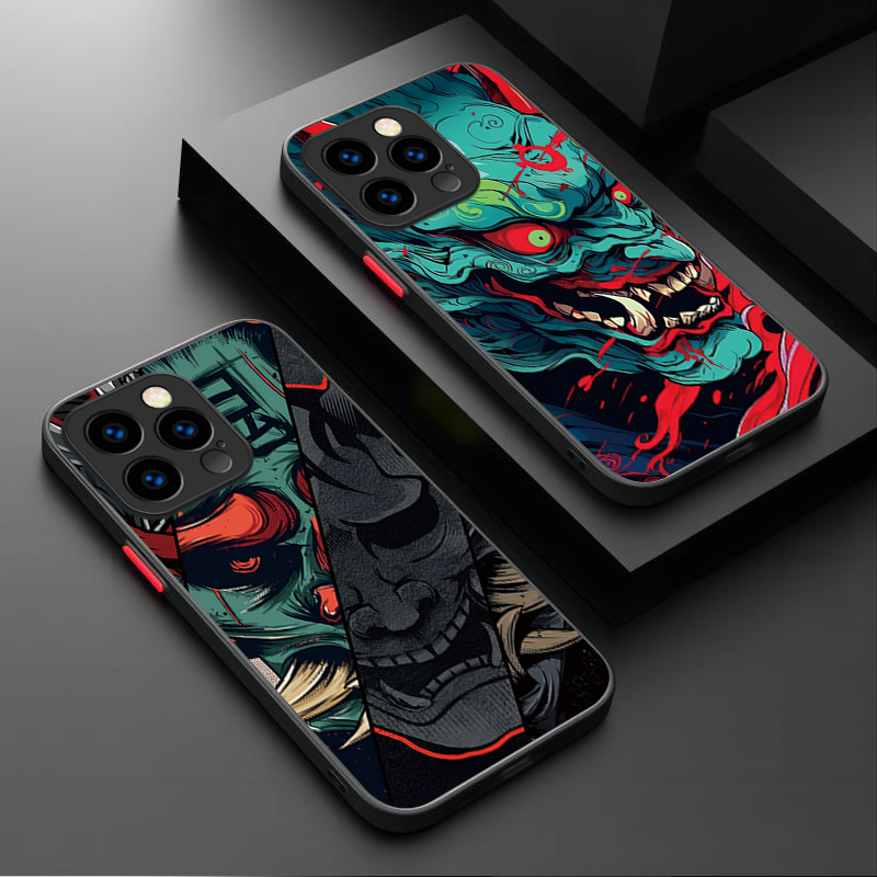 Phone Accessories Kiosk - Samurai Hannya Mask Ghost Printing Phone