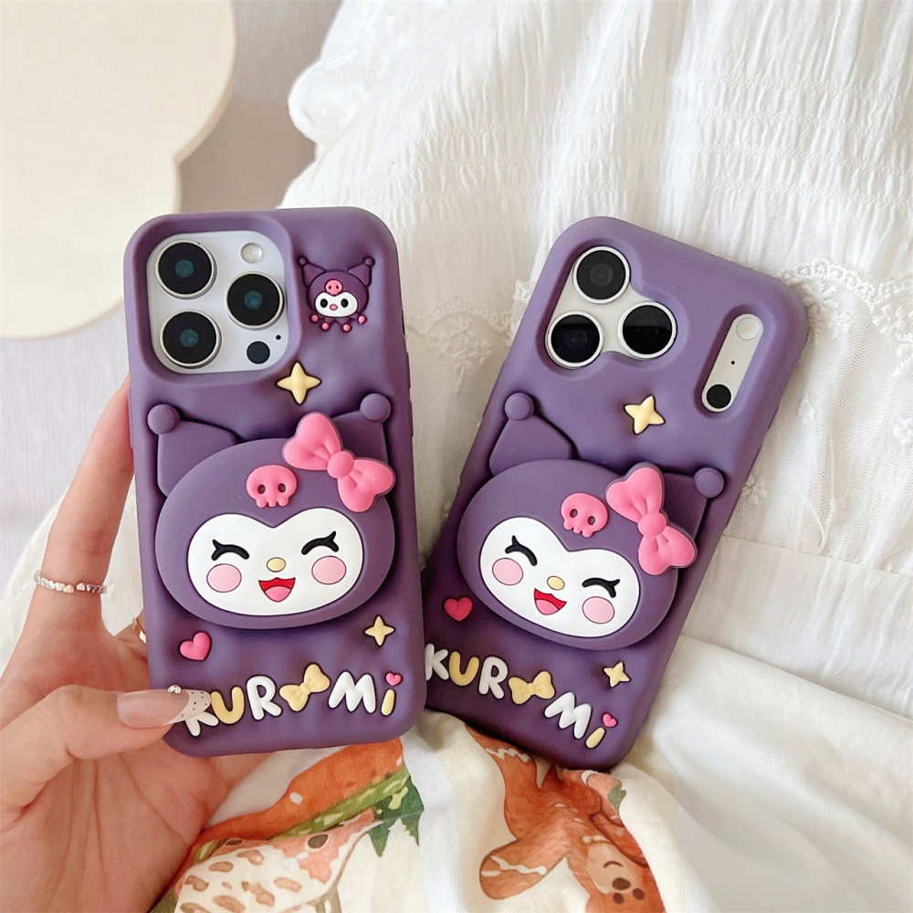Quirky Phone Accessories - Cartoon Sanrio Cute 3D Cartoon Kuromi