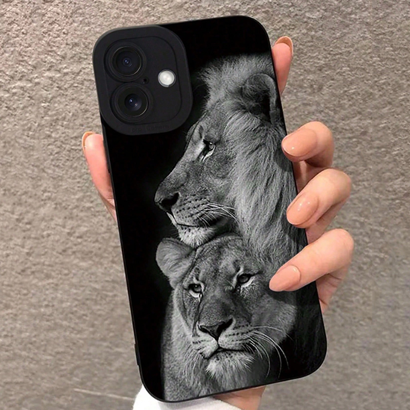 Phone Accessories Kiosk - Detailed and Perforated Colorful Lion Print