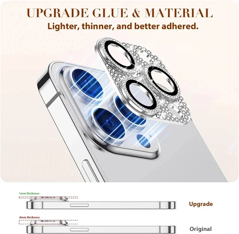 Phone Accessories Online - Luxury Rhinestone Diamond Glitter Camera Lens