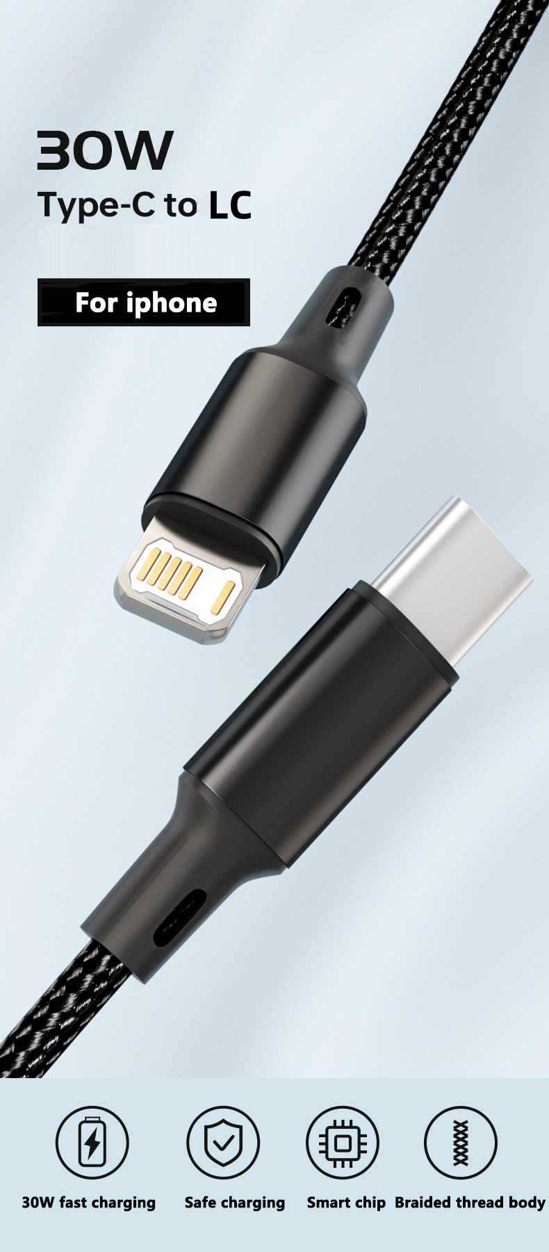 PD 30W USB Cable For iPhone 14 - Phone Accessories Online avaliação e preço