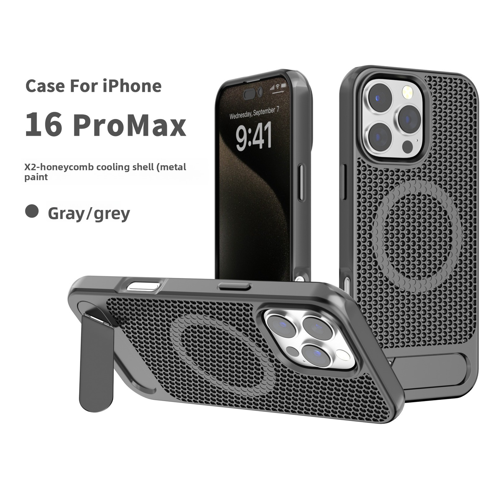3D hollow Honeycomb Cooling Ma - Quirky Phone Accessories avaliação e preço