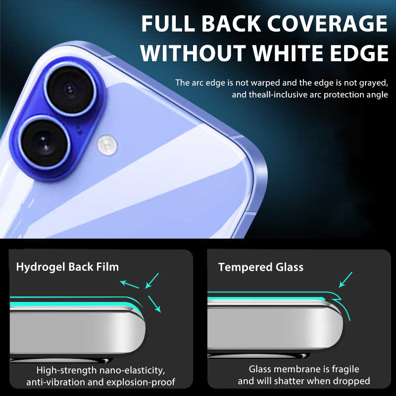 4-1Pcs Back Hydrogel Film For  - Phone Accessories Online avaliação e preço