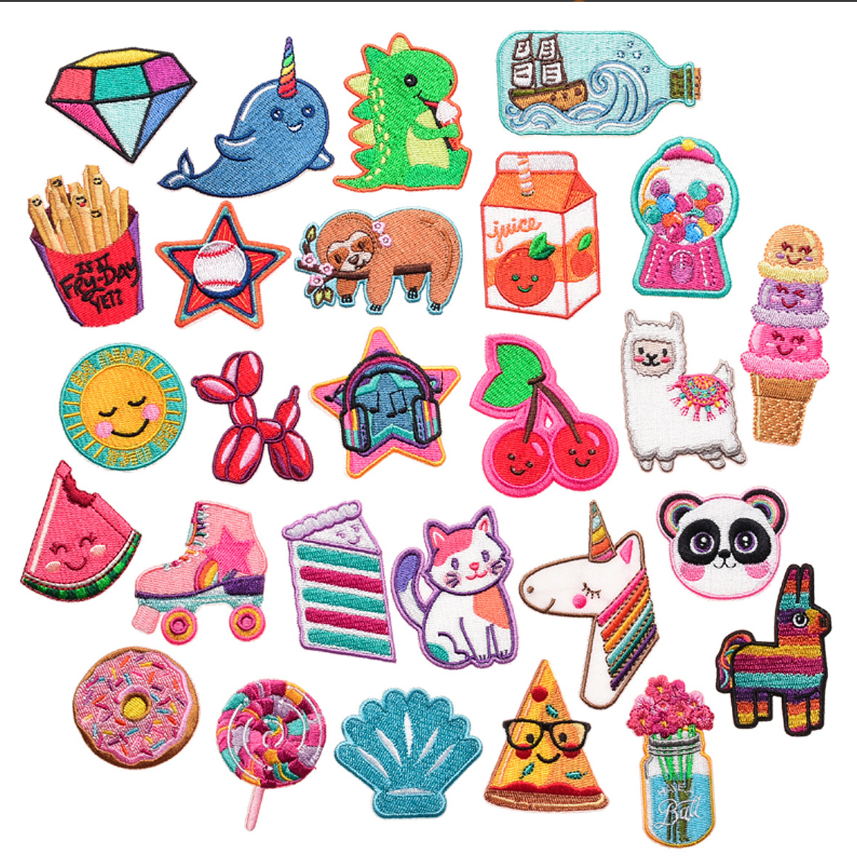 10 Pcs Food Animals Embroidery - Phone Accessories Pictures avaliação e preço