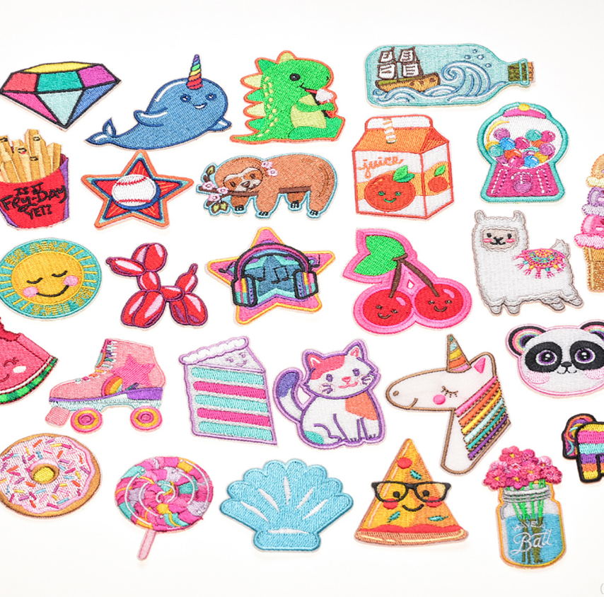 10 Pcs Food Animals Embroidery - Phone Accessories Pictures avaliação e preço