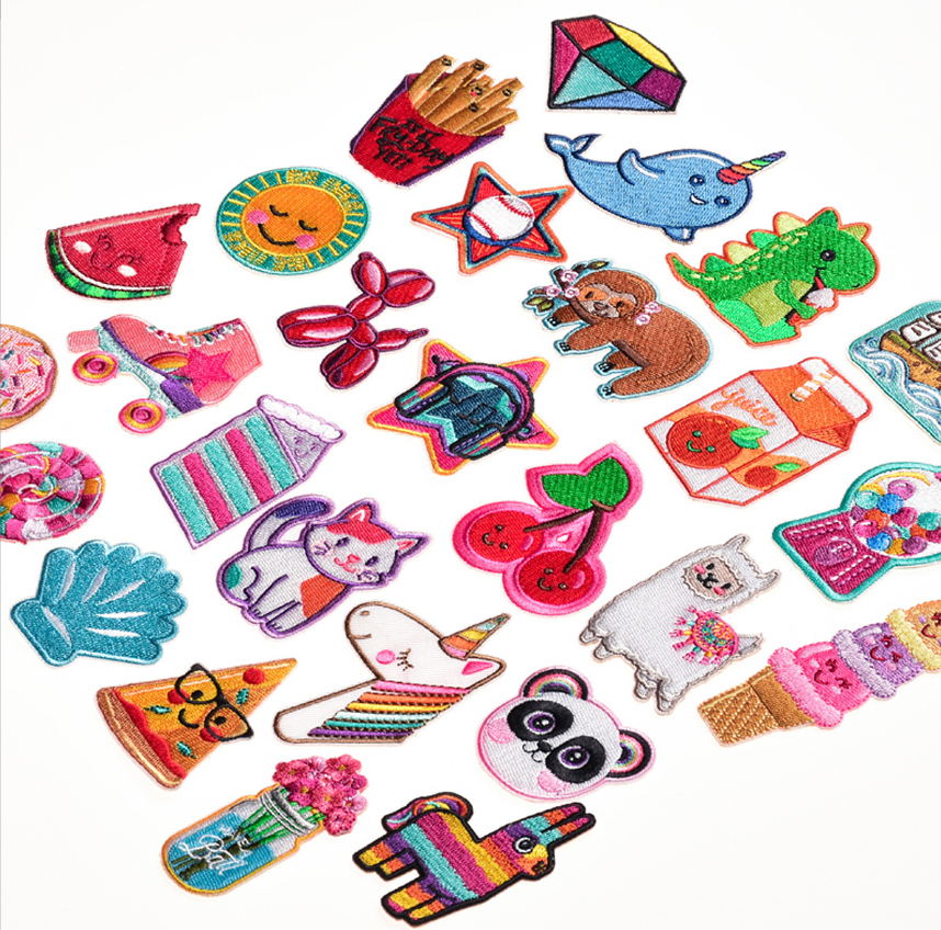 10 Pcs Food Animals Embroidery - Phone Accessories Pictures avaliação e preço