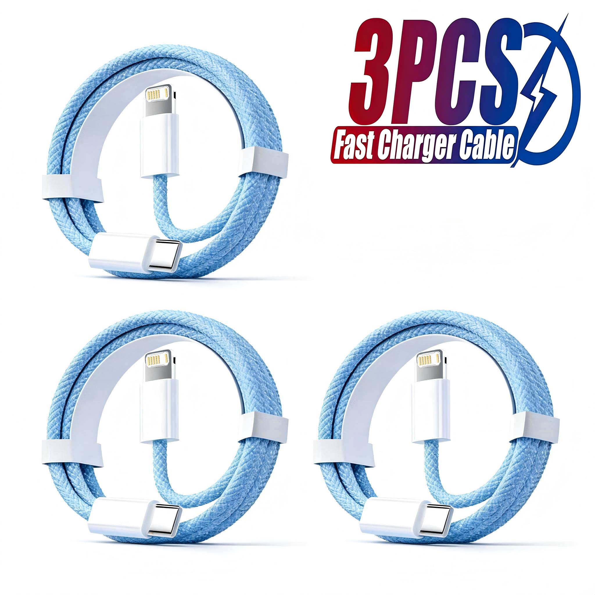 3PCS PD 30W USB Cable For iPho - Phone Accessories Online avaliação e preço
