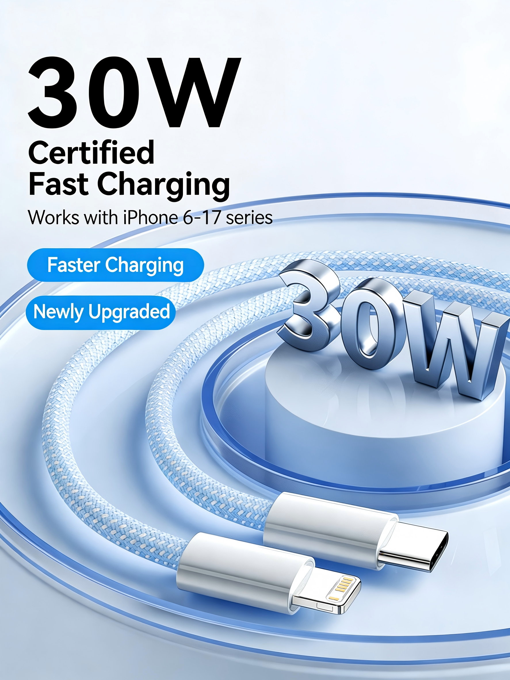 3PCS PD 30W USB Cable For iPho - Phone Accessories Online avaliação e preço