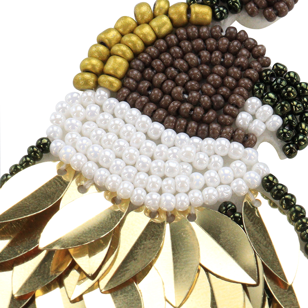 1Piece Hand-beaded Sequin Bird - Phone Accessories Pictures avaliação e preço