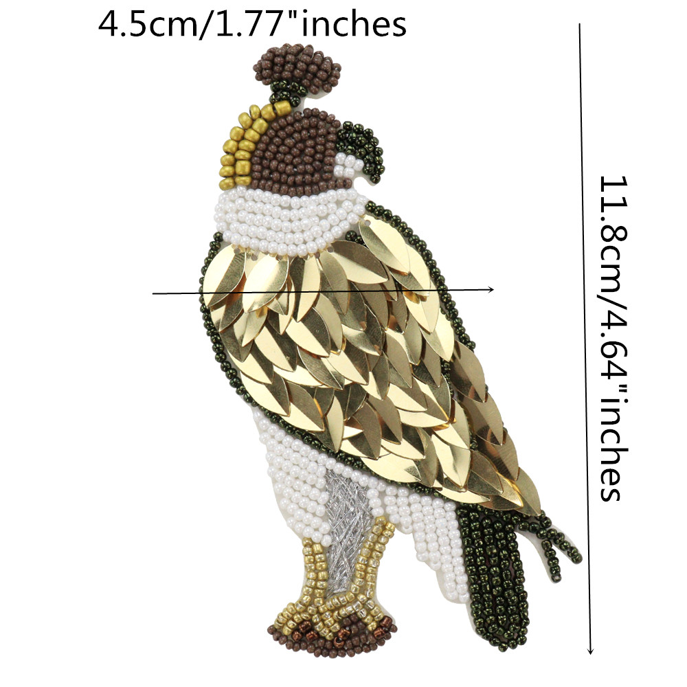 1Piece Hand-beaded Sequin Bird - Phone Accessories Pictures avaliação e preço
