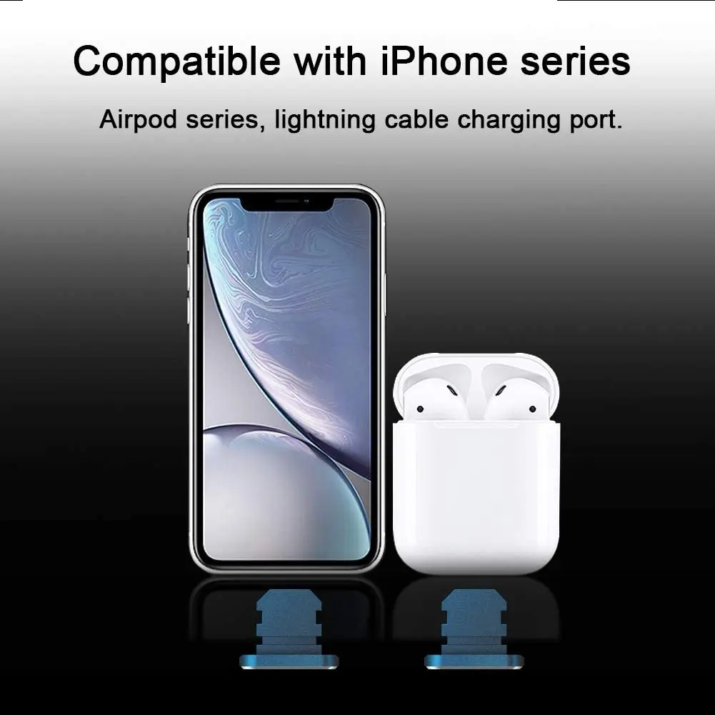 2pcs Metal Dust plug Charging  - Phone Accessories Online avaliação e preço