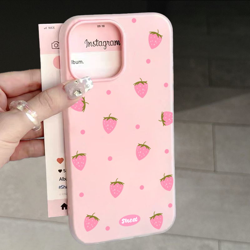 Sweet Pink Strawberry Pattern  - Phone Accessories Kiosk avaliação e preço