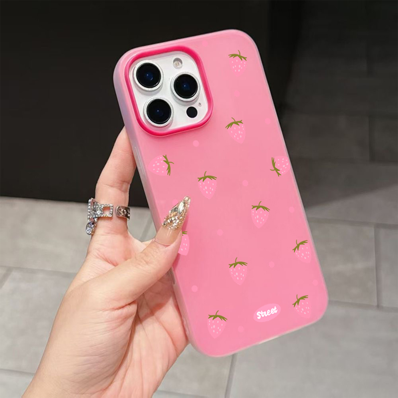Sweet Pink Strawberry Pattern  - Phone Accessories Kiosk avaliação e preço