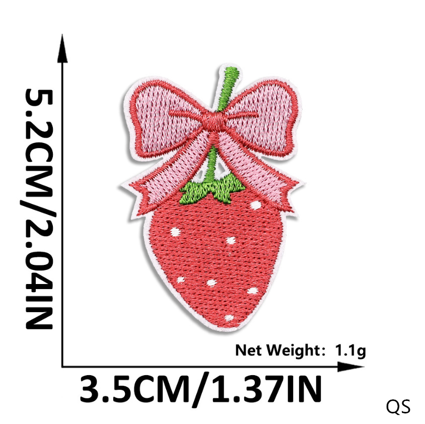 10 Pcs Fruit Strawberry Embroi - Phone Accessories Pictures avaliação e preço