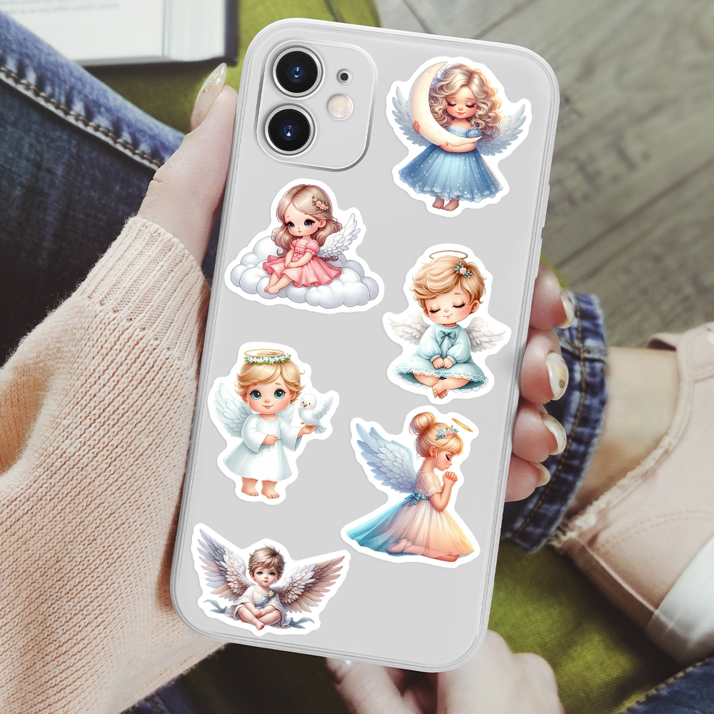 Cute Cartoon Little Angel Stic - Phone Accessories Baby avaliação e preço