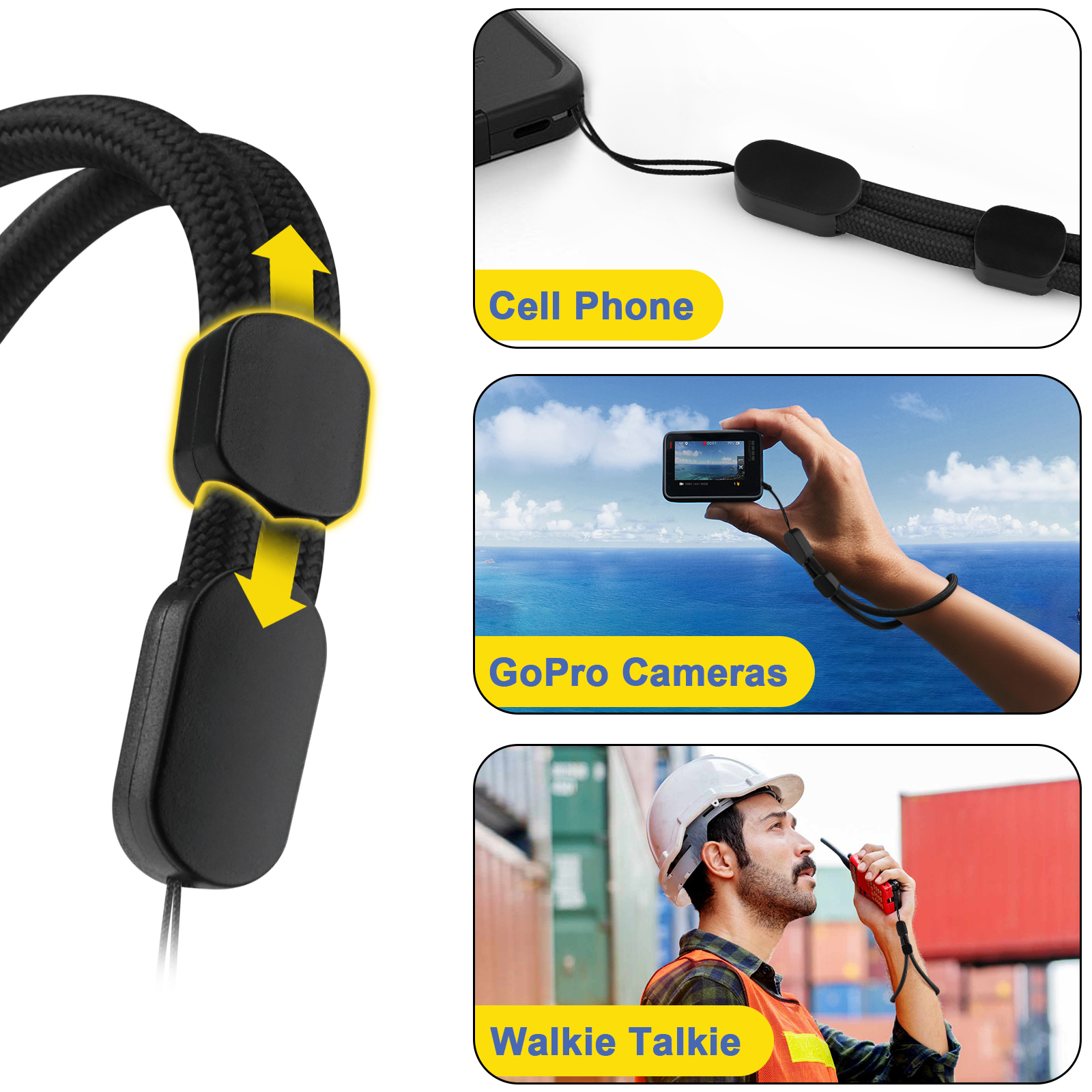6Pcs/lot Hand Wrist Strap Lany - Quirky Phone Accessories avaliação e preço