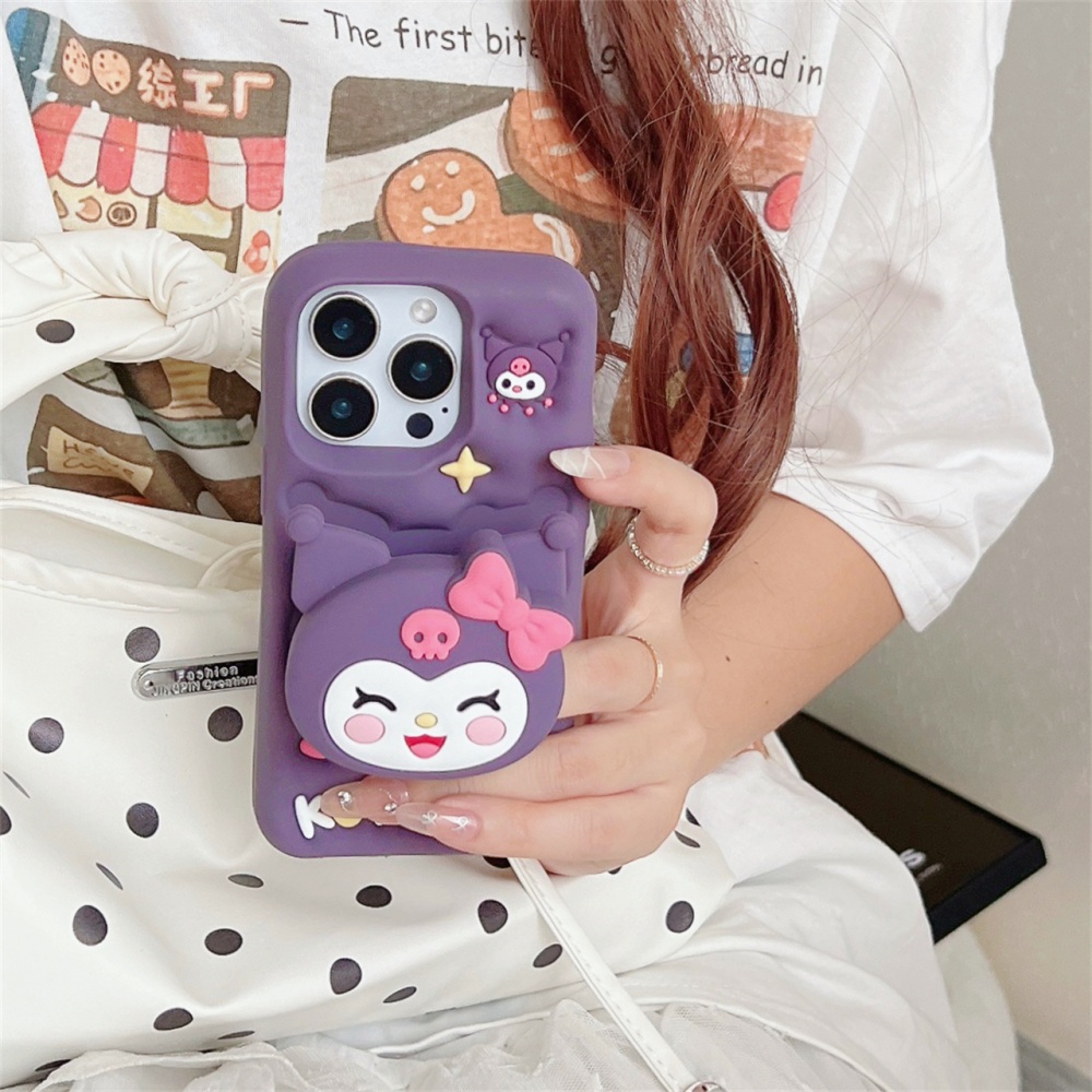 Cartoon Sanrio Cute 3D Cartoon - Quirky Phone Accessories avaliação e preço