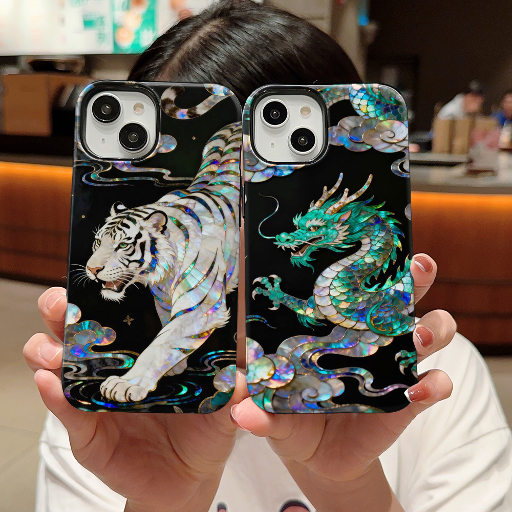 Stylish Tiger Dragon Marble Te - Phone Accessories Kiosk avaliação e preço