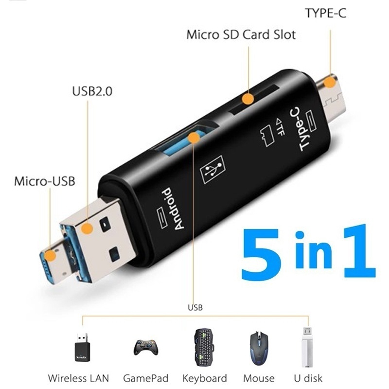 5 in 1 Multifunction Usb 2.0 T - Phone Accessories Store avaliação e preço
