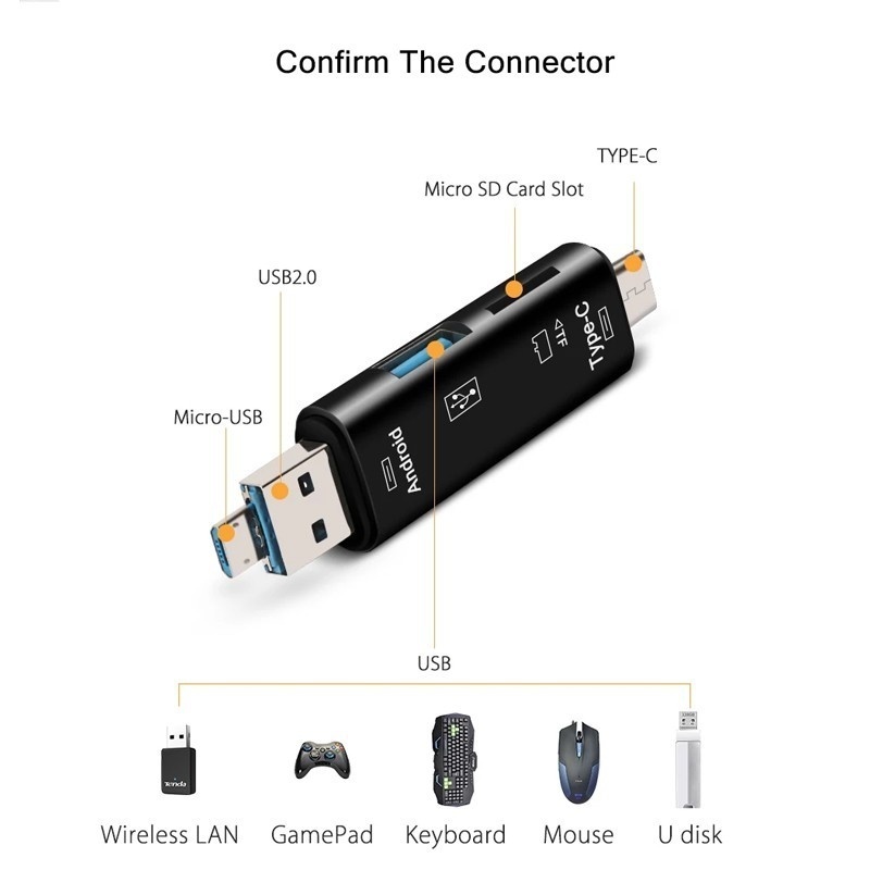 5 in 1 Multifunction Usb 2.0 T - Phone Accessories Store avaliação e preço