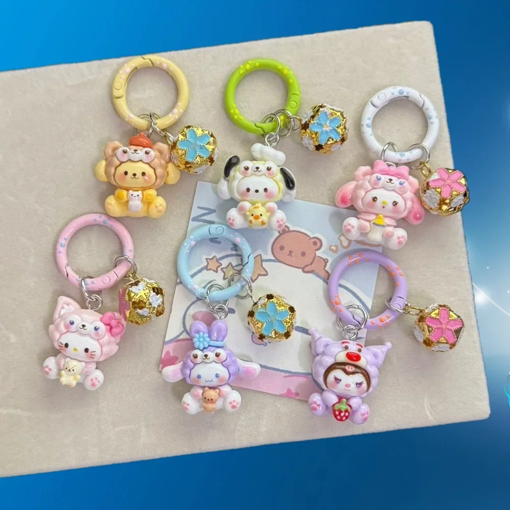 6 Pieces  Anime Hello Kitty Ba - Phone Accessories And Electronics avaliação e preço