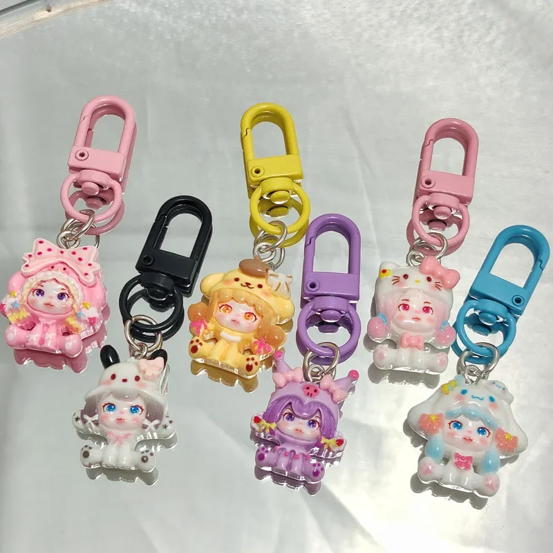 6 Pieces  Anime Hello Kitty Ba - Phone Accessories And Electronics avaliação e preço