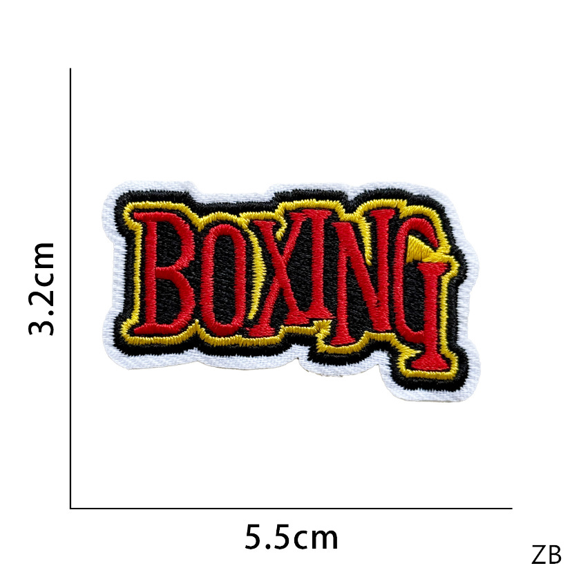 10 Pcs Boxing Sports Embroider - Phone Accessories Pictures avaliação e preço